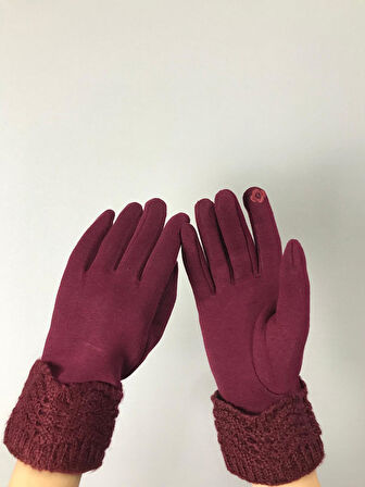 TRİKO VE KAŞMİR DOKUNMATİK PARMAK KADIN ELDİVEN