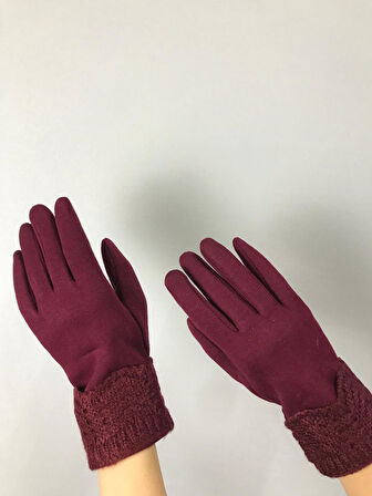 TRİKO VE KAŞMİR DOKUNMATİK PARMAK KADIN ELDİVEN