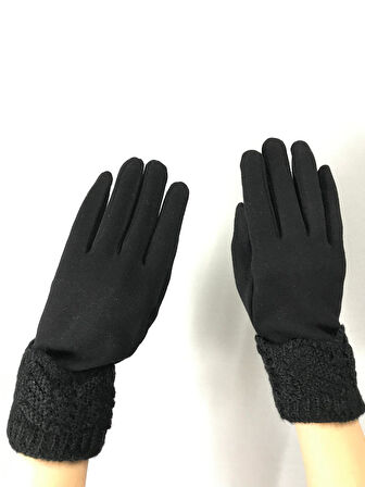 TRİKO VE KAŞMİR DOKUNMATİK PARMAK KADIN ELDİVEN