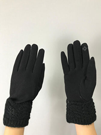 TRİKO VE KAŞMİR DOKUNMATİK PARMAK KADIN ELDİVEN