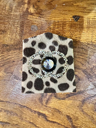 10X9 CM LEOPAR TAŞ İŞLEME GİYİM CEP DİKİŞ APLİKE ARMA