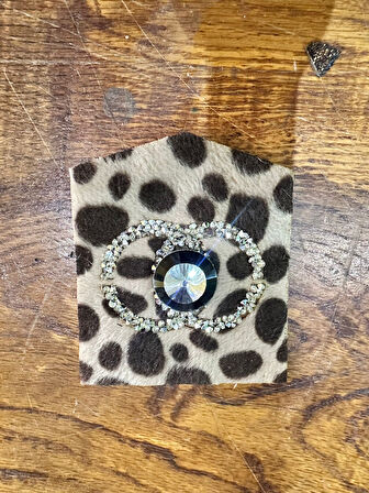 10X9 CM LEOPAR TAŞ İŞLEME GİYİM CEP DİKİŞ APLİKE ARMA