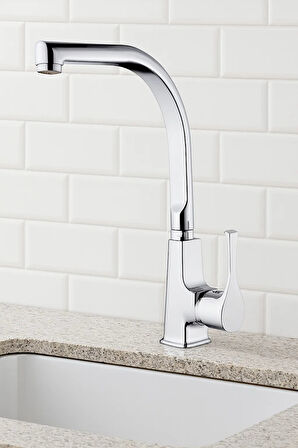 Sora Mutfak evye Bataryası musluğu Paslanmaz Garantili Çift Su Girişli 