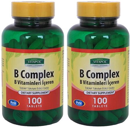 Vitapol Vitamin B Complex 2x100 Tablet B Vitamini Kompleks