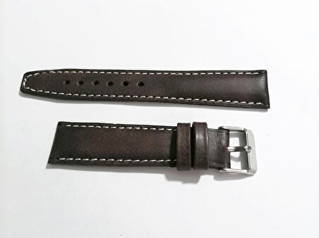 Fado Her Saate Uygun 18 MM Hakiki  Dana Derisi   ( 261 )  koyu kahve