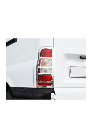 Ford Transit Uyumlu Krom Stop Çerçeve 2 Parça 2000-2014 Paslanmaz Çelik