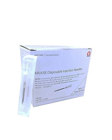 1.60x25 mm Steril Enjektör İğnesi 100 Adet