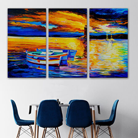 Harita Sepeti Okyanusun Gün Batımı Tablosu-1212