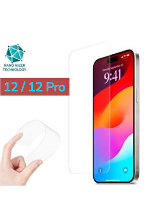 Iphone 12 / 12 Pro Ekran Koruyucu Esnek Nano Darbe Önleyici