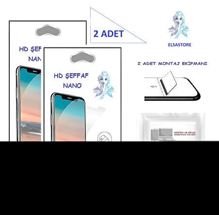 Apple iPhone XS Nano Ekran Koruyucu 2 Adet Ultra İNCE Esnek Hd Şeffaf
