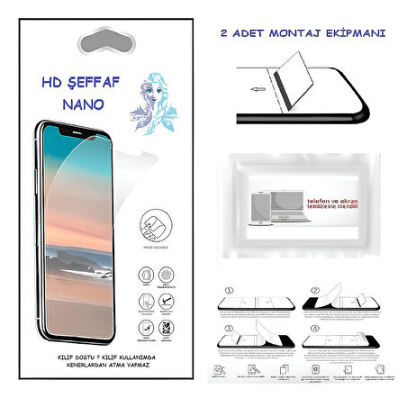 Samsung Galaxy Z FOLD 3 ÖN Nano Ekran Koruyucu Ultra İNCE Esnek Hd Şeffaf