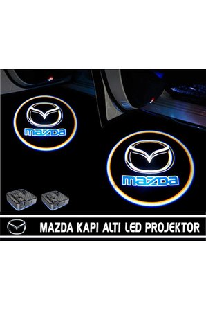 Mazda Araçlar Için Pilli Yapıştırmalı Kapı Altı Led Logo