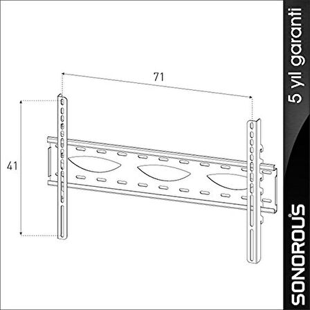 Sonorous Surefıx 236 Lcd & Led Tv Kademeli Duvar Askı Aparatı