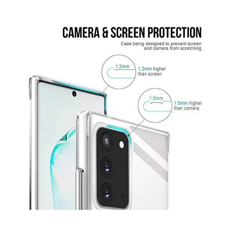 Smcase Samsung Galaxy Note 20 Kılıf Gard Darbe Korumalı Silikon 