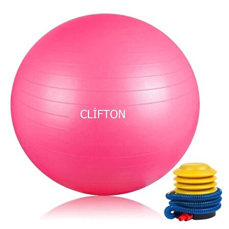 Leyaton 65 Cm Fitilli Pilates Topu Pembe Ve Pompa