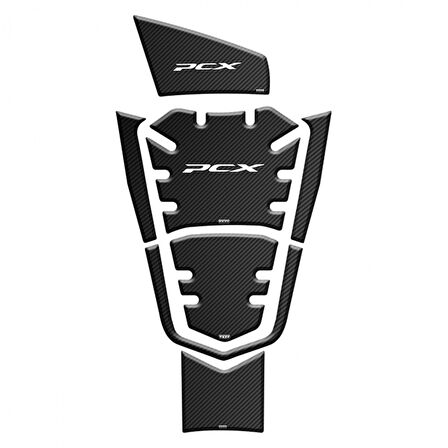 Gogo Tank Pad Set 7 Parça 007 Siyah Karbon Honda Pcx 125 2021 2024