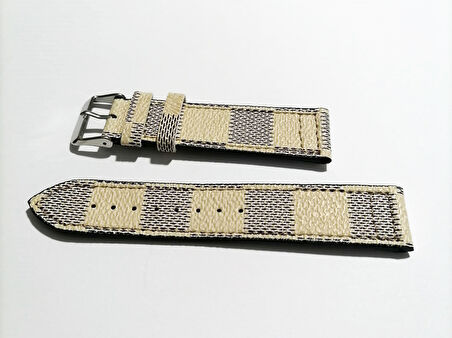 Fado   Burberry &  Fosil  Kumaş Yüzeyli Saat Kordonu Uyumlu 22    mm(  207 )