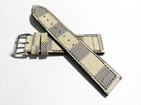 Fado   Burberry &  Fosil  Kumaş Yüzeyli Saat Kordonu Uyumlu 22    mm(  207 )