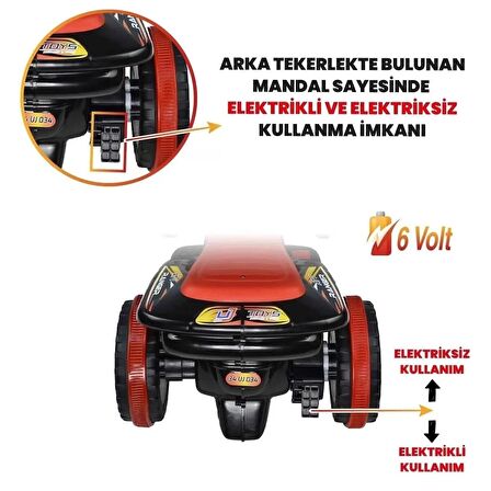 Kumandalı Akülü Araba 6 Volt 2-4 Yaş