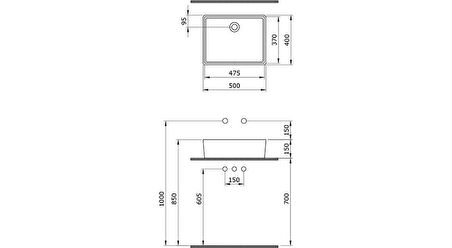 Bocchi Milano Çanak Lavabo 50 Cm Parlak Mandalina Sarısı 1215-021-0125