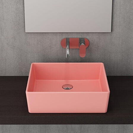 Bocchi Milano Çanak Lavabo 50 Cm Mat Somon 1215-032-0125