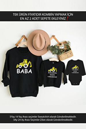 İnşaat Araçları Baba Oğul Kız (TEK ÜRÜN FİYATIDIR KOMBİN YAPMAK İÇİN EN AZ 2 ADET SEPETE EKLEYİNİZ)