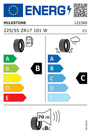 Milestone 225/55zr17 101w xl carmıle sport Oto Yaz 2024