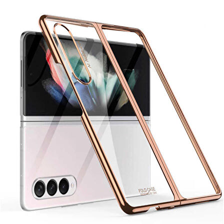 Gpack Samsung Galaxy Z Fold 3 Kılıf Renkli Sert Koruma