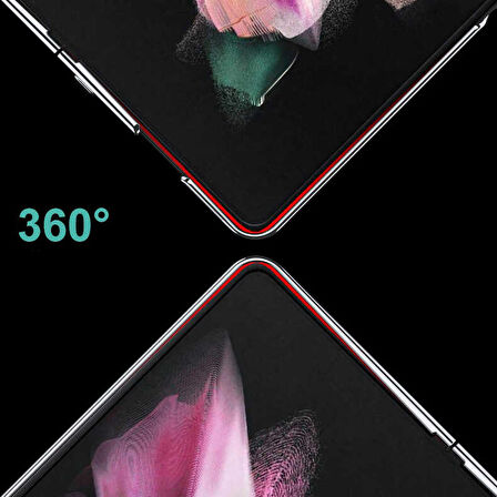 Gpack Samsung Galaxy Z Fold 3 Kılıf Renkli Sert Koruma