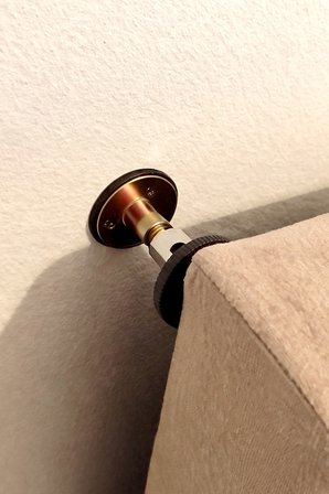 Yatak Başlık Sabitleyici 2li Set Ayarlanabilir Baza Duvar Aparatı Ses Önleyici 5-6.5 cm