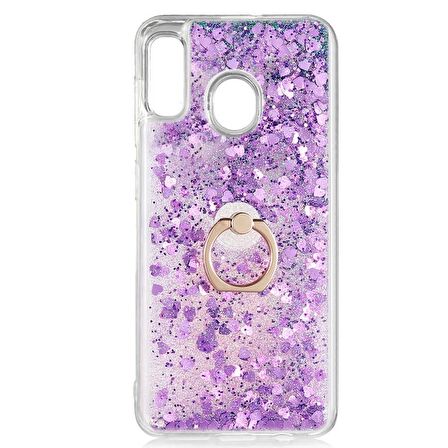 Smcase Samsung Galaxy A30 Kılıf Milce Yüzüklü Sulu Silikon