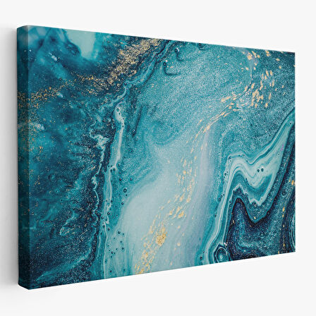 Harita Sepeti Soyut Okyanus Derinlikleri Duvar Tablosu-1218