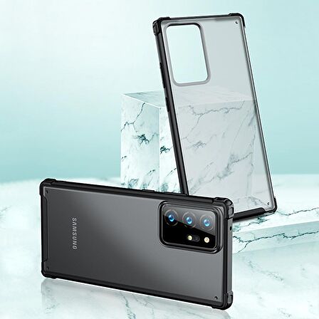 Smcase Samsung Galaxy Note 20 Ultra Kılıf Volk Darbe Korumalı Silikon  Tam Kapatan Nano Ekran Koruyucu