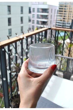 3 Adet Cam Viski Kokteyl Bardağı Kadehi 360 Dönen Kristal Görünümlü Cam Bardak 170ml