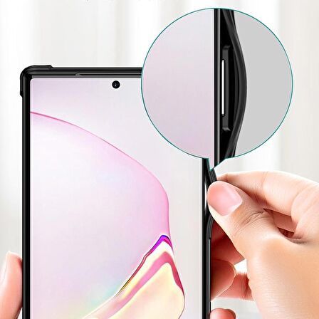 Smcase Samsung Galaxy Note 20 Kılıf Volk Darbe Korumalı Silikon  Tam Kapatan Ekran Koruyucu