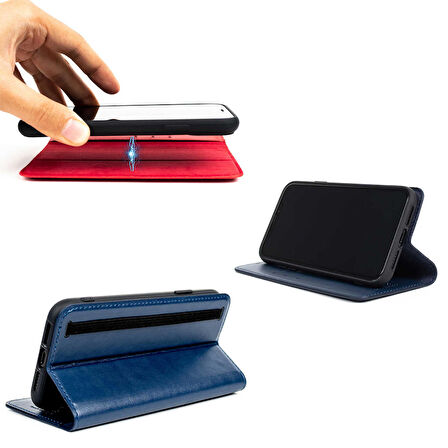 Gpack Apple iPhone 13 Mini Kılıf Cüzdan Kapaklı Multi 2 in 1 Cüzdan