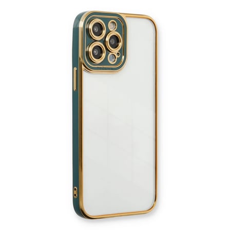 Apple iPhone 14 Pro Kılıf Liva Lens Silikon - Yeşil
