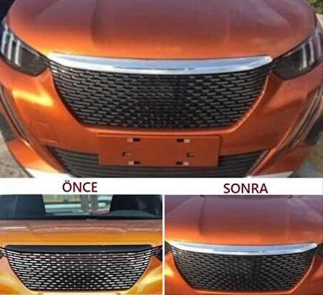 Peugeot 2008 Panjur Üst Krom Kaplama