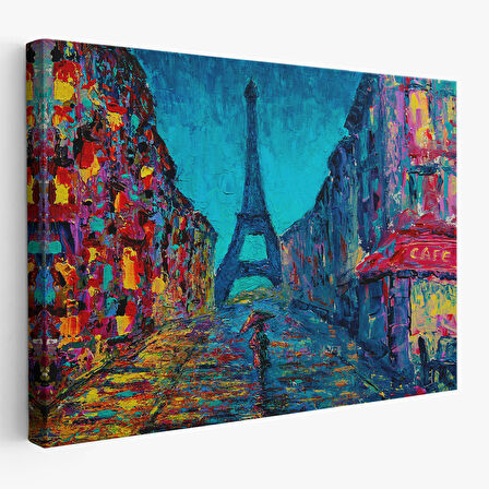 Harita Sepeti Fransa Paris Sokakları Duvar Tablosu-1219