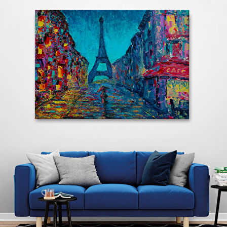 Harita Sepeti Fransa Paris Sokakları Duvar Tablosu-1219