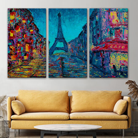 Harita Sepeti Fransa Paris Sokakları Duvar Tablosu-1219