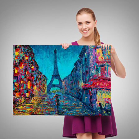 Harita Sepeti Fransa Paris Sokakları Duvar Tablosu-1219