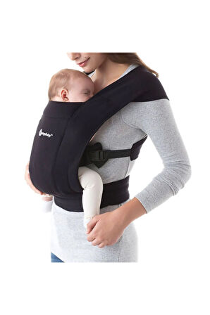 Embrace Soft Knit , 0-1 Yaş Ve 3 Farklı Taşıma Pozisyonlu Yeni Doğan Kangurusu (PURE BLACK)