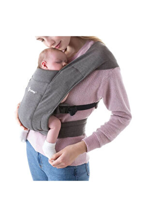 Embrace Soft Knit , 0-1 Yaş ve 3 Farklı Taşıma Pozisyonlu Yeni Doğan Kangurusu (Heather Grey)