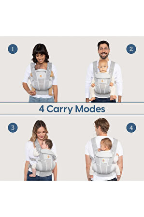 Omni Breeze SoftFlex Mesh ,0-4 Yaş ,4 Taşıma Pozisyonlu Kanguru ,Yeni Doğan ve Küçük Çocuklar için