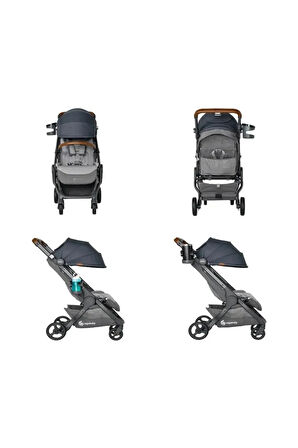 Metro+ Deluxe Kabin Boy Bebek arabası (skyline shadow)