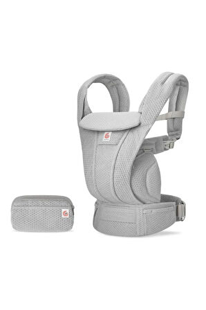 Omni Deluxe Mesh (pearl grey) , 4 farklı taşıma pozisyonlu kanguru , 0-4 yaş için