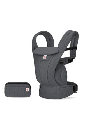 Omni Deluxe Mesh (Graphite Grey) , 4 farklı taşıma pozisyonlu kanguru , 0-4 yaş için