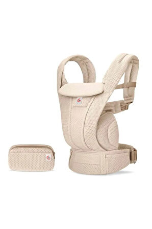 Omni Deluxe Mesh (natural beige) , 4 farklı taşıma pozisyonlu kanguru , 0-4 yaş için