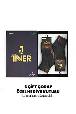 Just Inner Erkek Çorap 6'lı Patik (Bambu)